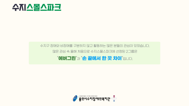 수지스몰스파크 설명